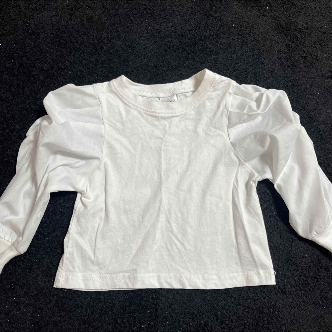 バースデイ(バースデイ)のmirror bae. パフショルシャツ　95 キッズ/ベビー/マタニティのキッズ服女の子用(90cm~)(Tシャツ/カットソー)の商品写真