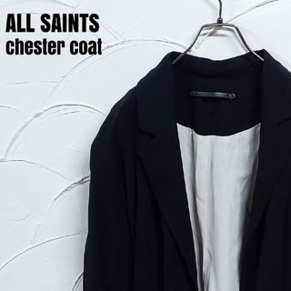 オールセインツ(All Saints)のALL SAINTS/オールセインツ レーヨン生地 チェスターコート(チェスターコート)