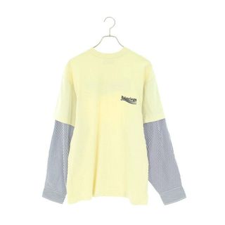 バレンシアガ(Balenciaga)のバレンシアガ  698631 TMVN3 ポリティカルキャンペーンロゴレイヤード長袖カットソー メンズ 1(Tシャツ/カットソー(七分/長袖))