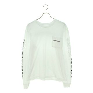 クロムハーツ(Chrome Hearts)のクロムハーツ  CH L/S /1 バックスクロールラベル袖ロゴプリント長袖カットソー メンズ L(Tシャツ/カットソー(七分/長袖))