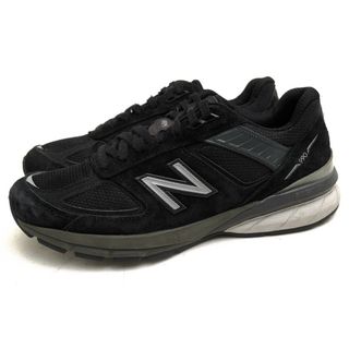 ニューバランス(New Balance)のニューバランス／NEW BALANCE シューズ スニーカー 靴 ローカット メンズ 男性 男性用スエード スウェード レザー 革 本革 ブラック 黒  M990BK5  ENCAP+ABZORBミッドソール(スニーカー)