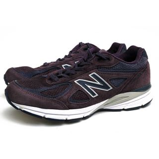 ニューバランス(New Balance)のニューバランス／NEW BALANCE シューズ スニーカー 靴 ローカット メンズ 男性 男性用スエード スウェード レザー 革 本革 パープル 紫  M990EP4(スニーカー)