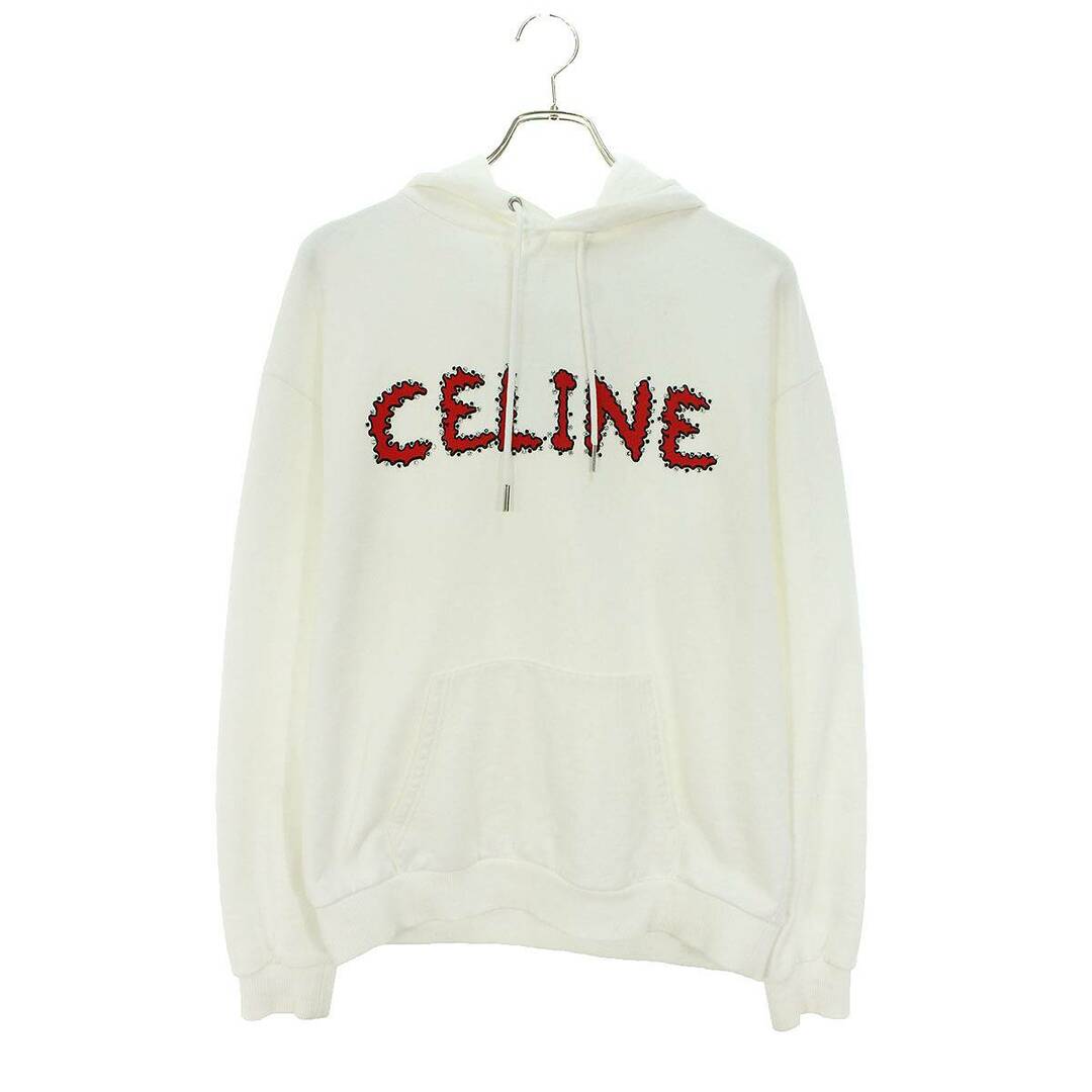 celine(セリーヌ)のセリーヌバイエディスリマン  23SS  2Y88B670Q ラインストーンロゴプルオーバーパーカー メンズ M メンズのトップス(パーカー)の商品写真