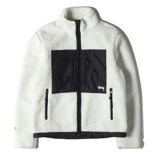 ステューシー(STUSSY)のSTUSSY ステューシー ジャケット サイズ:M GORE WINDSTOPPER シェルパ フリース ジャケット SHERPA FLEECE JACKET ホワイト 白 アウター ブルゾン【メンズ】【中古】(その他)