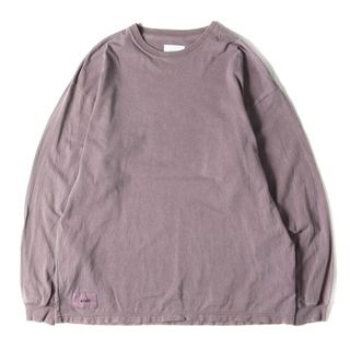 ダブルタップス(W)taps)のWTAPS ダブルタップス Tシャツ サイズ:L 23AW オーバーダイ加工 ロングスリーブ Tシャツ AII 03 / LS / COTTON. SIGN バーガンディー トップス カットソー 長袖【メンズ】【中古】(Tシャツ/カットソー(七分/長袖))