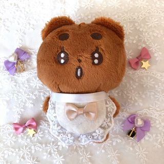 ポバトゥ ハンドメイド スタイ 10cm 12cm ぬい用 ぬい服 ぬいぐるみ服(ぬいぐるみ)