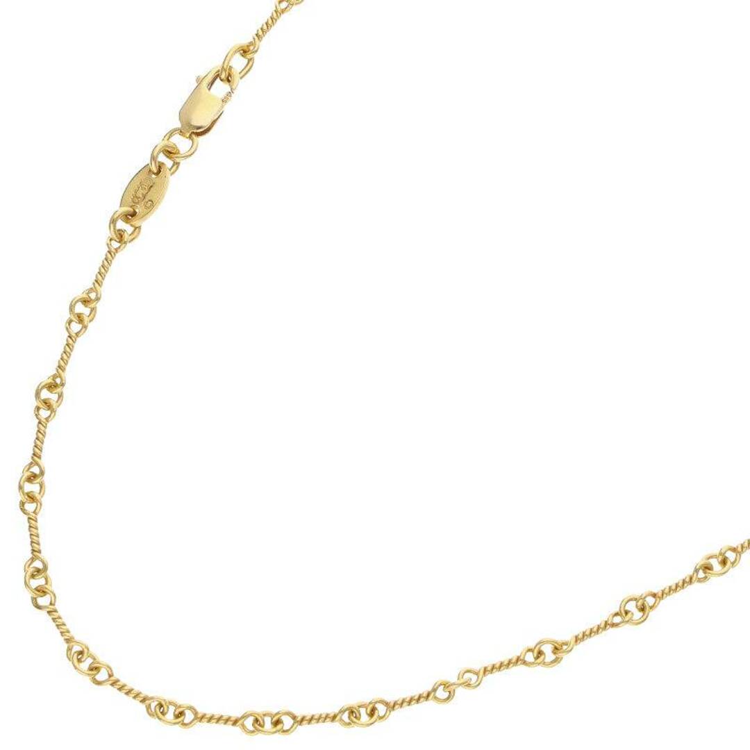 メンズクロムハーツ  22K NECKCHAIN T18/ツイストチェーン18inch ゴールドネックレス メンズ 18inch