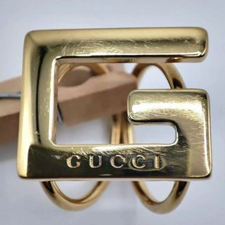 グッチ(Gucci)の【GUCCI】グッチ　ゴールドスカーフリング　Gアイコン　Gロゴ　Gモチーフ(バンダナ/スカーフ)