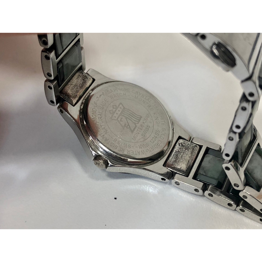◇モンテキング 翡翠時計 18K white gold crown 稼働中の通販 by ◇モンテキング 翡翠時計 18K white gold crown 稼働中の通販 by