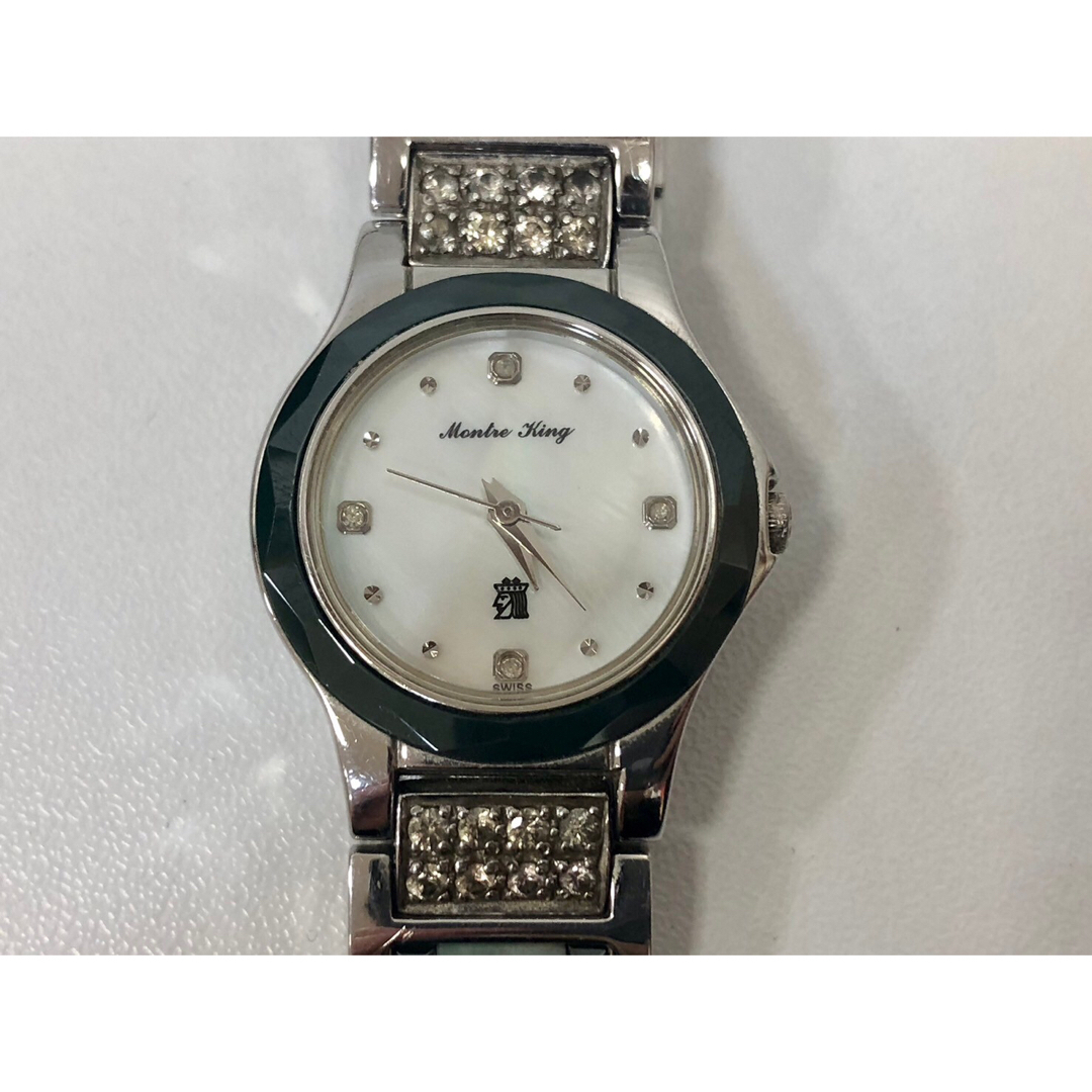 ◇モンテキング 翡翠時計 18K white gold crown 稼働中の通販 by ◇モンテキング 翡翠時計 18K white gold crown 稼働中の通販 by