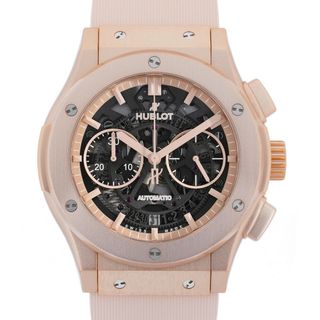 ウブロ(HUBLOT)のウブロ アエロフュージョン クロノグラフ アルミニウム ピンク 525.UP.0192.RX.JPN メンズ 中古(腕時計(アナログ))