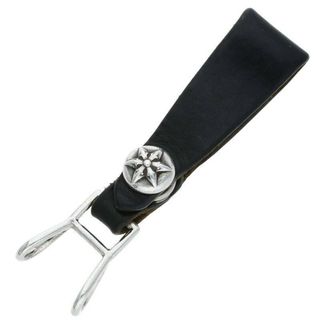 クロムハーツ(Chrome Hearts)のクロムハーツ  BELT LOOP/ベルトループ スターボールボタンレザーベルトループ メンズ(ベルト)