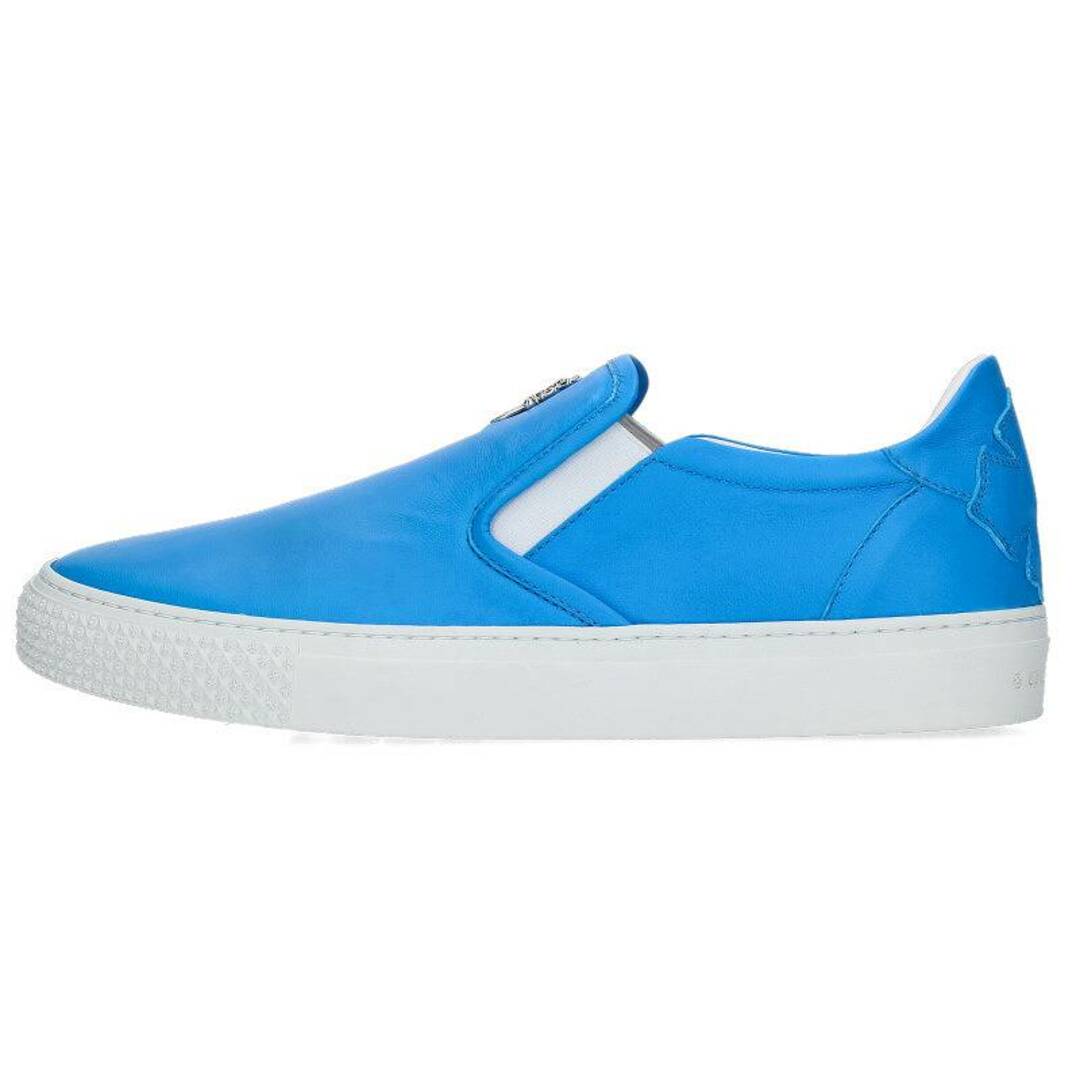 クロムハーツ  SLIP ON /スリッポン CHプラスレザーパッチダガー付レザースニーカー メンズ 42スニーカー