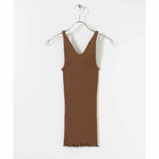 【Brown】HAKUJI Supima silk tank-top pullover