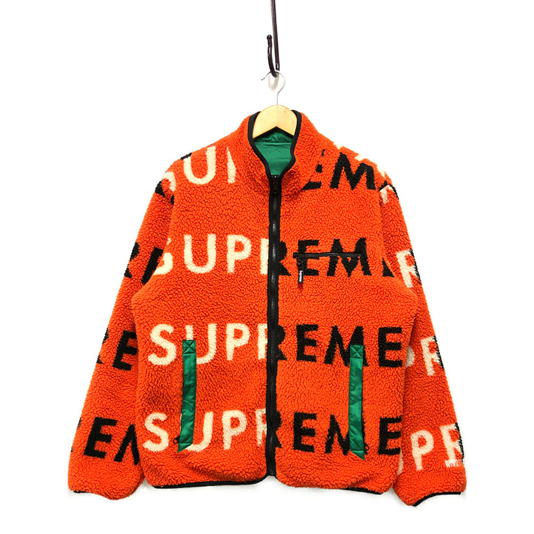 supreme reversible logo fleece jacket Lジャケット/アウター