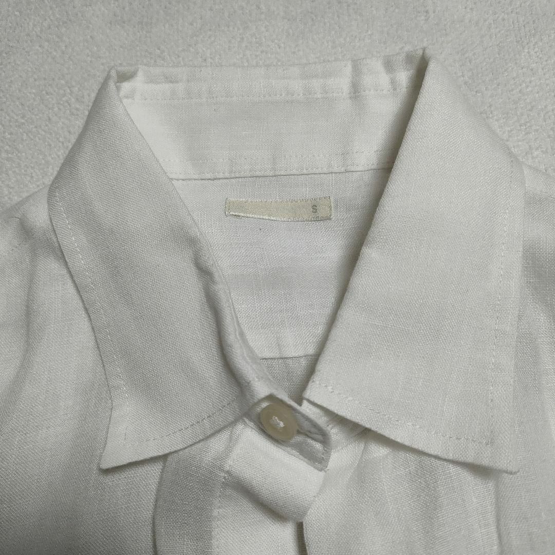 GU(ジーユー)のGU ジーユー (S)　フレンチリネンシャツ　長袖　麻 メンズのトップス(シャツ)の商品写真