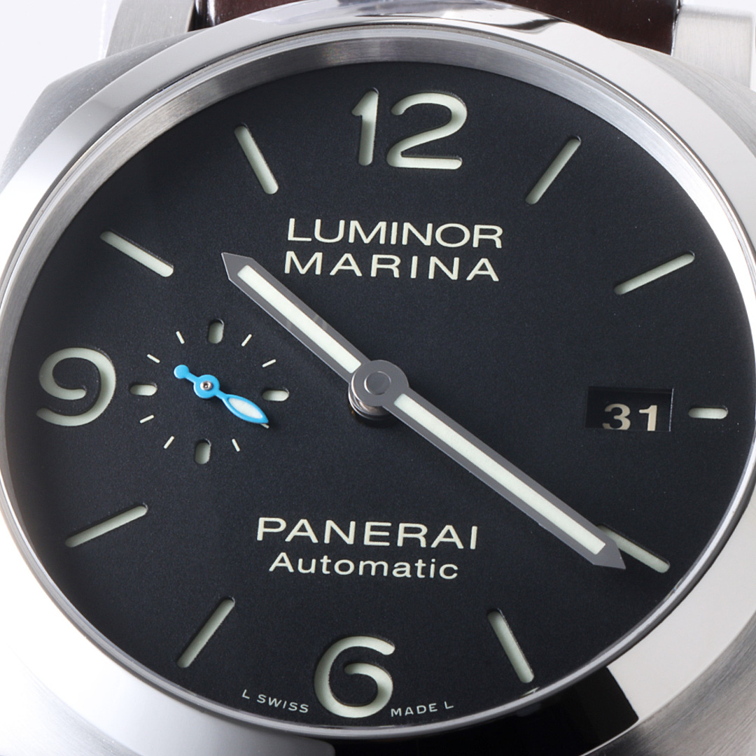 PANERAI(パネライ)のパネライ ルミノール マリーナ 1950 3デイズ オートマティック アッチャイオ 後期型 PAM01312 W番 メンズ 中古 腕時計 メンズの時計(腕時計(アナログ))の商品写真