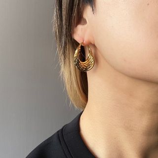 【ゴールドフープピアス②】インポートピアス zara todayful kbf(ピアス)