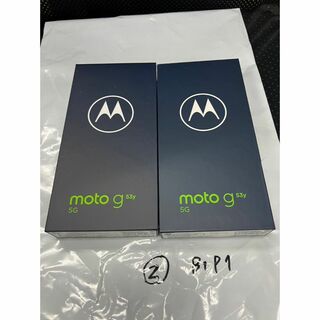モトローラ(Motorola)の②モトローラ　スマホ２台　ブラック　ピンク/ g53y 5G A301MO(スマートフォン本体)