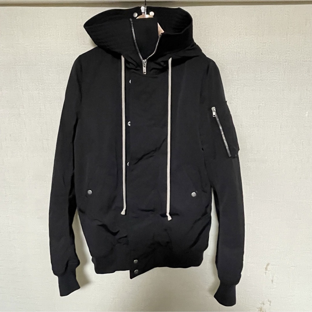 DRKSHDW(ダークシャドウ)のRICK OWENS DRKSHDW HOODED BOMBER  Ｌ メンズのジャケット/アウター(フライトジャケット)の商品写真