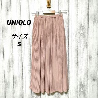 ユニクロ(UNIQLO)のUNIQLO ユニクロ (S)　ハイウエストシフォンプリーツスカート(ひざ丈スカート)