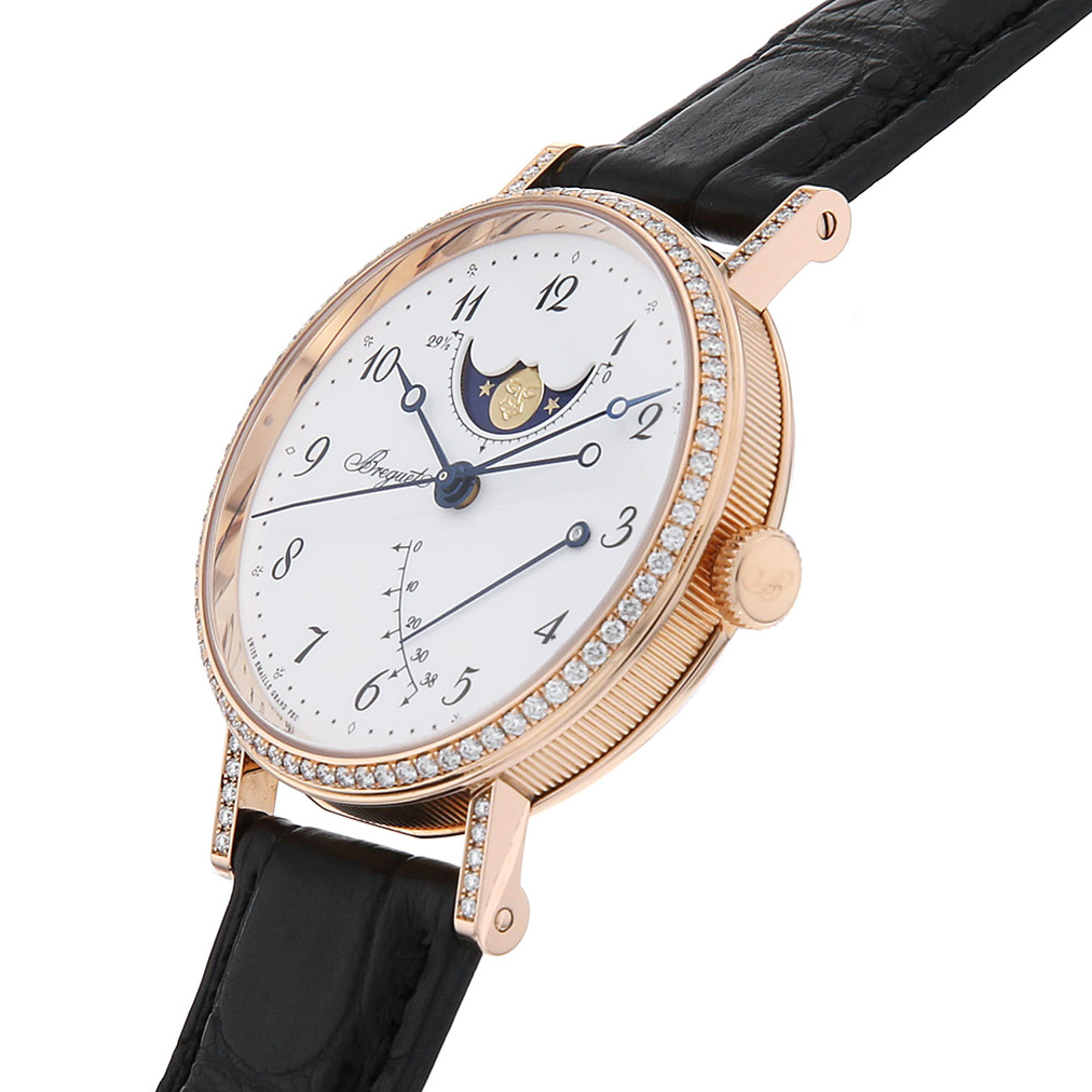 Breguet(ブレゲ)のブレゲ クラシック ムーンフェイズ 8788BR/12/986/DD00 ホワイトエナメル レディース 中古 レディースのファッション小物(腕時計)の商品写真