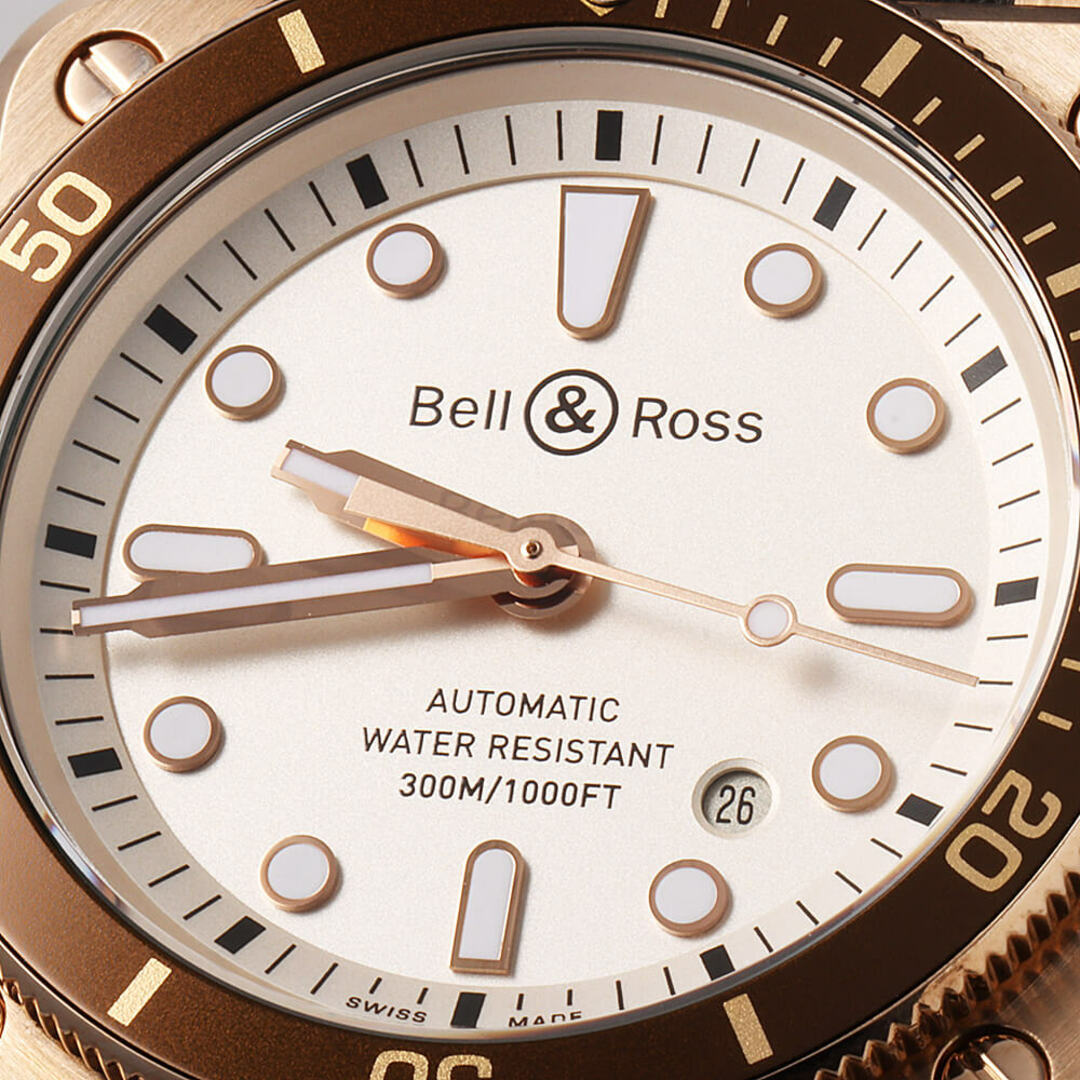 Bell & Ross(ベルアンドロス)のベル＆ロス ダイバー ブロンズ 世界限定999本 BR0392-D-WH-BR/SCA メンズ 中古 メンズの時計(腕時計(アナログ))の商品写真
