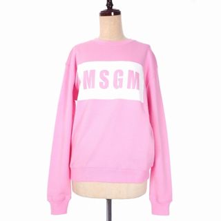 エムエスジイエム(MSGM)のエムエスジーエム MSGM スウェット トレーナー 長袖 ボックスロゴ M(トレーナー/スウェット)