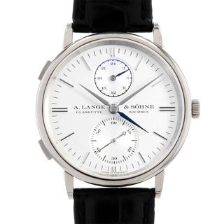 ランゲアンドゾーネ(A. Lange & Söhne（A. Lange & Sohne）)のランゲ＆ゾーネ サクソニア デュアルタイム 386.026(LSLS3863AJ) メンズ 中古(腕時計(アナログ))