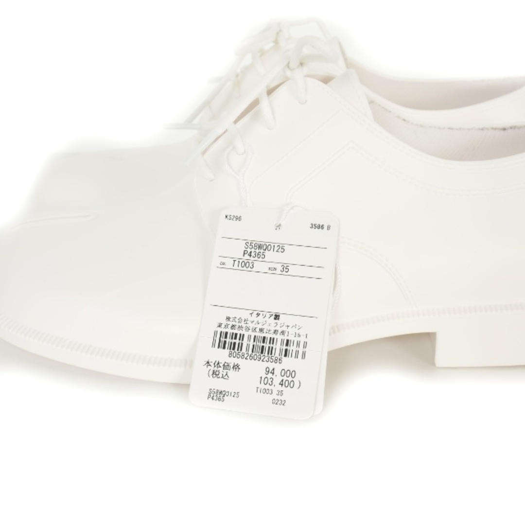 Maison Martin Margiela(マルタンマルジェラ)のメゾンマルジェラ タビ 足袋 ラバー ダービーシューズ 35 白 ホワイト レディースの靴/シューズ(ローファー/革靴)の商品写真