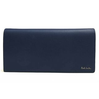 ポールスミス(Paul Smith)のポールスミス／Paul Smith 長財布 財布 ウォレット メンズ 男性 男性用レザー 革 本革 ネイビー 紺  PSN306 CITY EMBOSS WALLET シティエンボス 小銭入れあり 二つ折り(長財布)