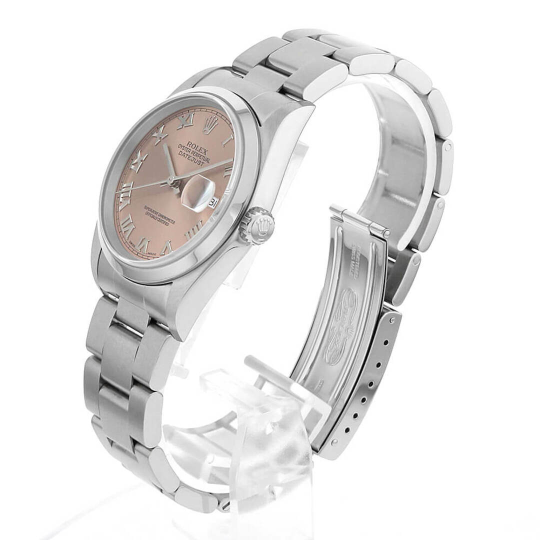 ROLEX(ロレックス)のロレックス デイトジャスト 16200 ピンク ローマ 3列 オイスターブレス K番 メンズ 中古 腕時計 メンズの時計(腕時計(アナログ))の商品写真