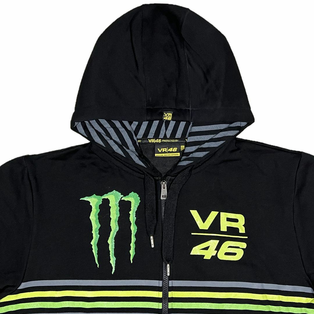 DC SHOES(ディーシーシューズ)のVR46 モンスターエナジー ストライプ ジップアップパーカー M メンズのトップス(パーカー)の商品写真