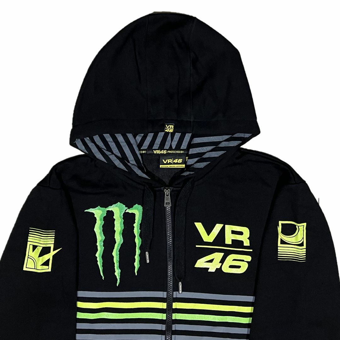 DC SHOES(ディーシーシューズ)のVR46 モンスターエナジー ストライプ ジップアップパーカー M メンズのトップス(パーカー)の商品写真