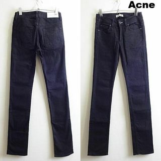 アクネストゥディオズ(Acne Studios)のACNE　HEX　W67cm　スキニーデニム　ストレッチ　ブラック　ポルトガル製(デニム/ジーンズ)