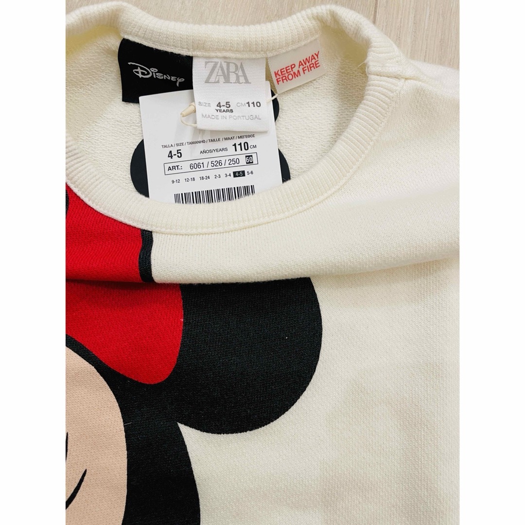 ZARA KIDS(ザラキッズ)のザラ ベビー ディズニー ミッキー ミニー 長袖 Tシャツ キッズ/ベビー/マタニティのキッズ服男の子用(90cm~)(Tシャツ/カットソー)の商品写真