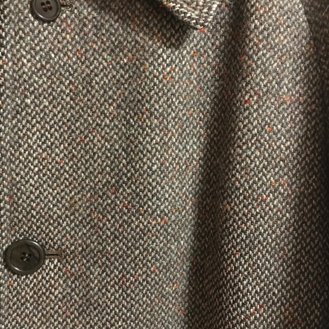 Aquascutum カナダ製 ステンカラーコート ネップ アクアスキュータム Aquascutum カナダ製 ステンカラーコート ネップ アクアスキュータム