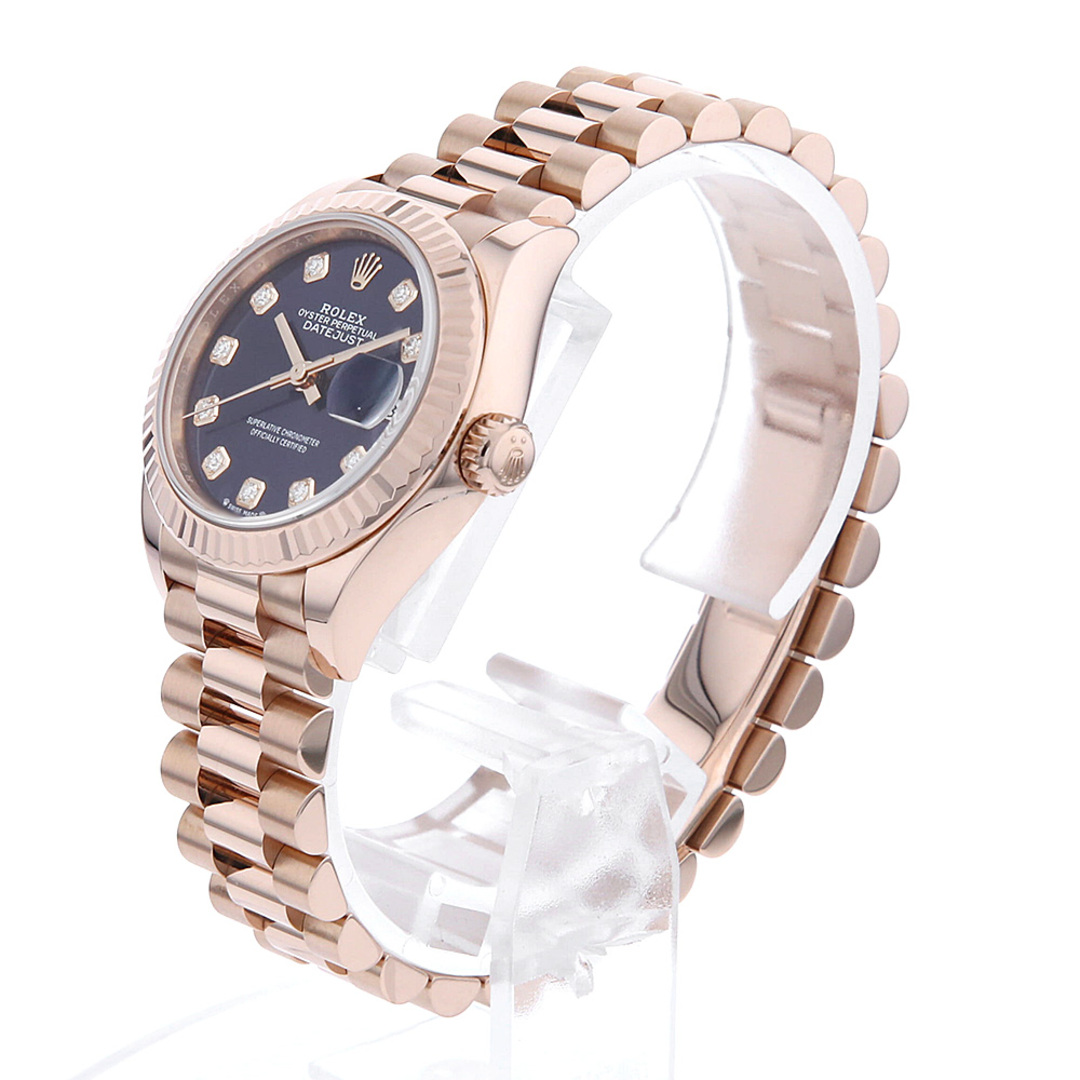 ROLEX(ロレックス)のロレックス レディ デイトジャスト 10Pダイヤ 279175G オーベルジーヌ ランダム番 レディース 中古 レディースのファッション小物(腕時計)の商品写真
