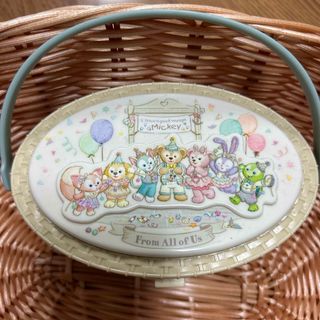 ディズニー(Disney)の東京ディズニーSea４０周年☆ダッフィーフレンズスーベニアバスケット☆新品未使用(キャラクターグッズ)