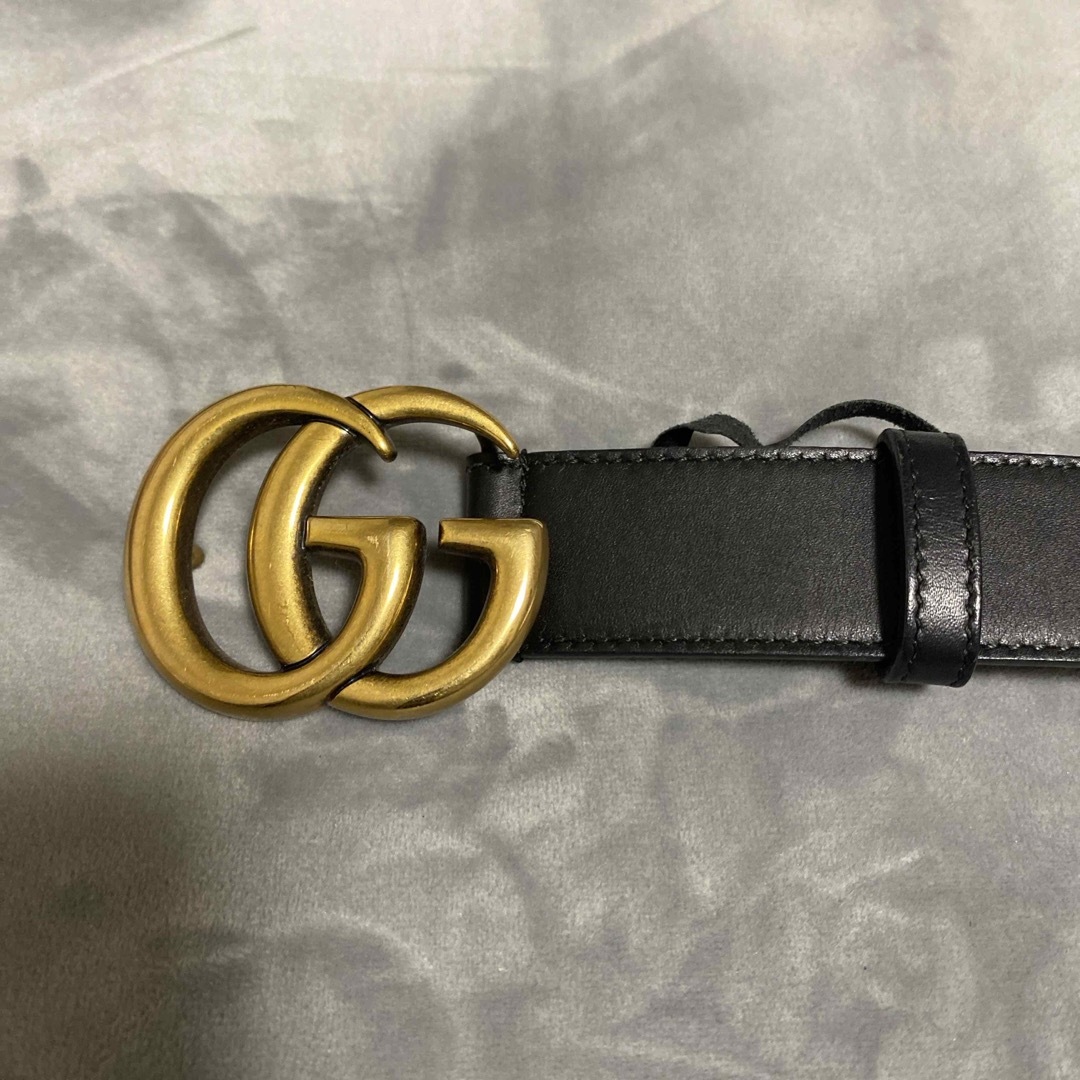 Gucci(グッチ)のレザー ベルト（ダブルG バックル） レディースのファッション小物(ベルト)の商品写真