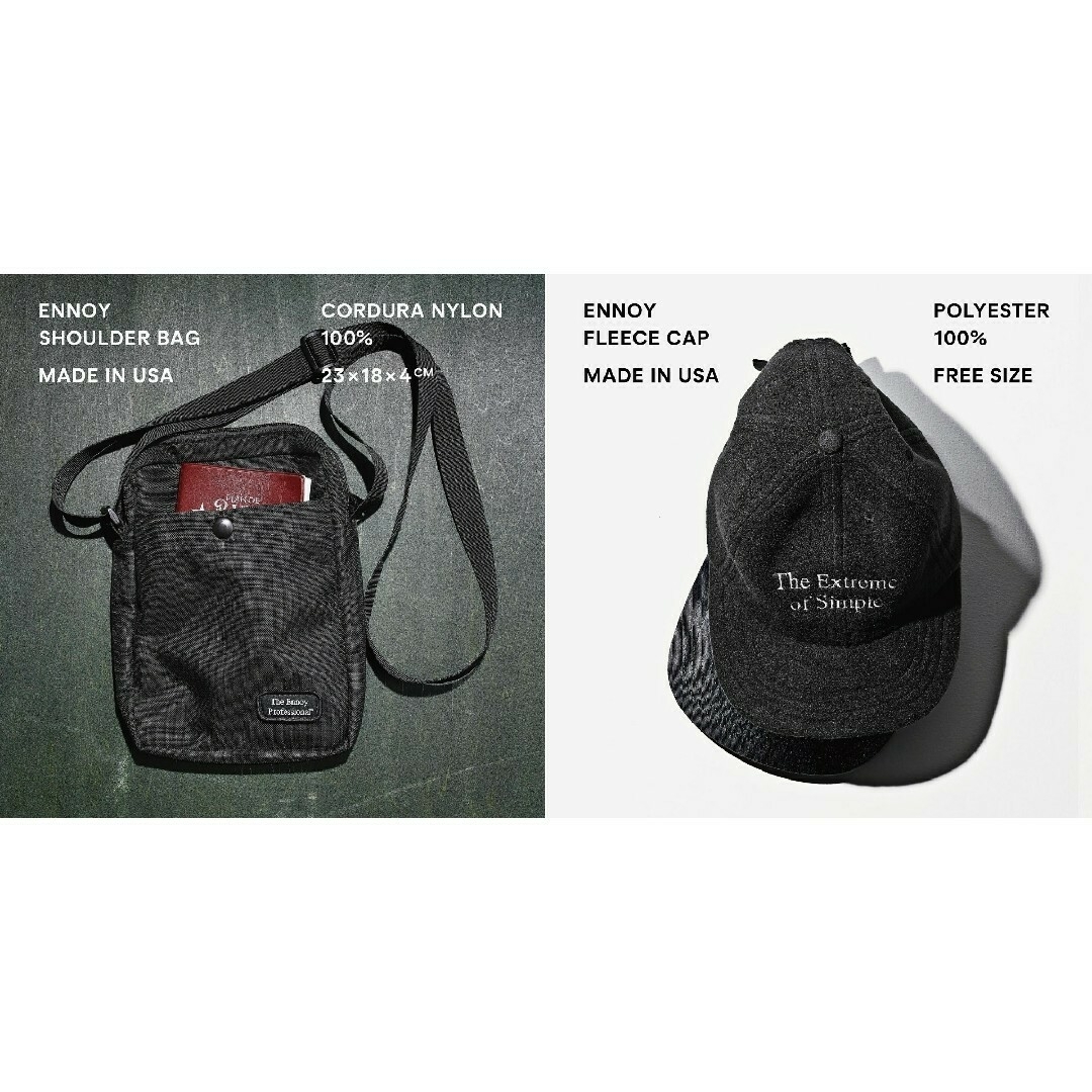 FLEECE CAP SHOULDER BAG ennoy セット | フリマアプリ ラクマ