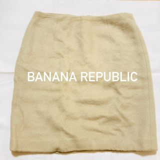 バナナリパブリック(Banana Republic)のバナナリパブリック　ミニスカート　秋冬　ベージュ(ミニスカート)