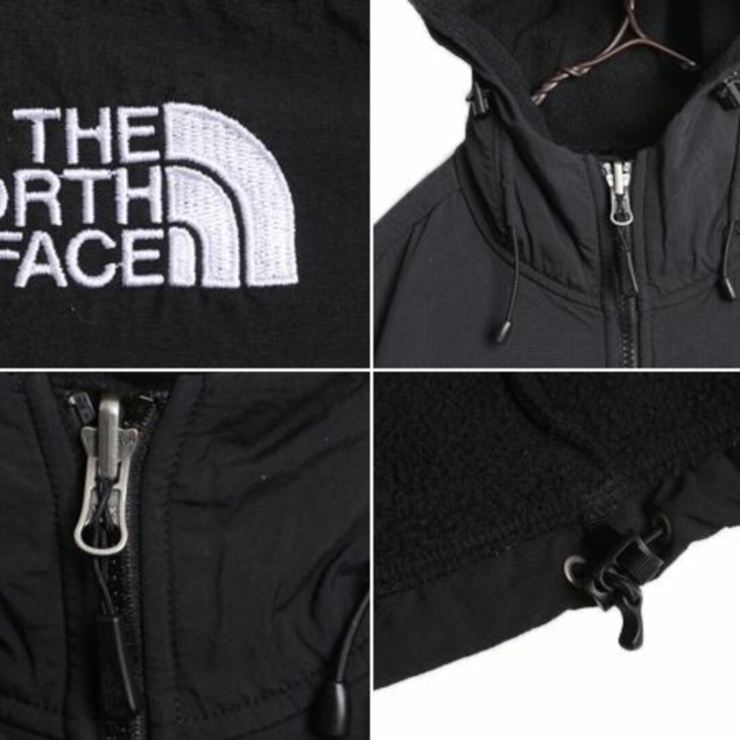 THE NORTH FACE(ザノースフェイス)のノースフェイス フード付き デナリ ジャケット レディース S The North Face Denali フリース パーカー ジャンパー ブラック 黒 アウトドア レディースのジャケット/アウター(ブルゾン)の商品写真