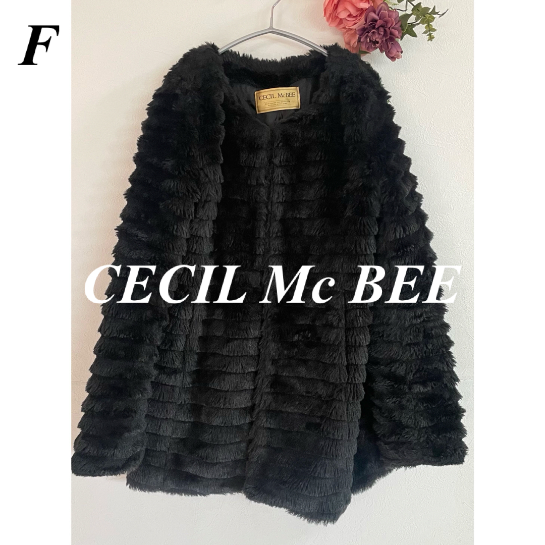 CECIL McBEE(セシルマクビー)のCECIL Mc BEE セシルマクビー ファーコート レディースのジャケット/アウター(毛皮/ファーコート)の商品写真