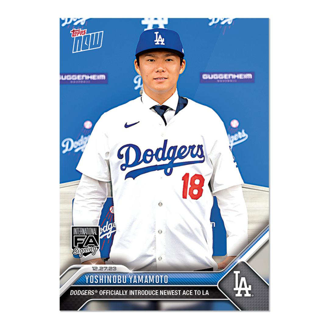 【山本由伸 大谷翔平】topps Now ドジャース入団会見　20枚　未開封エンジェルス