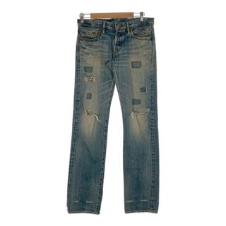 ヒステリックグラマー(HYSTERIC GLAMOUR)のHYSTERIC GLAMOUR ヒステリックグラマー リメイク 小窓 セルビッジ デニムパンツ インディゴ 4AP-2102 Size 30(その他)