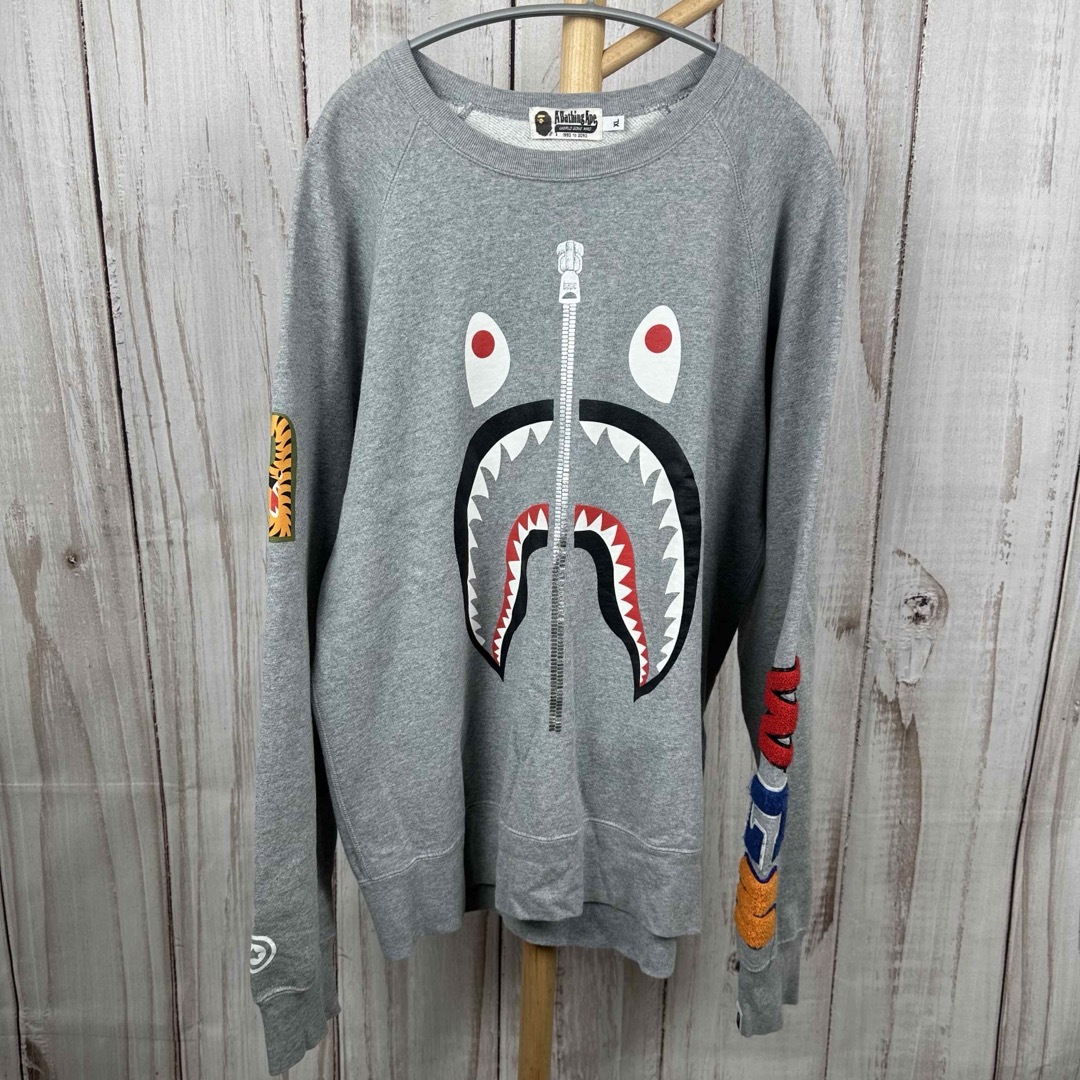 A BATHING APE シャーク トレーナー スウェット XL A BATHING APE シャーク トレーナー スウェット XL