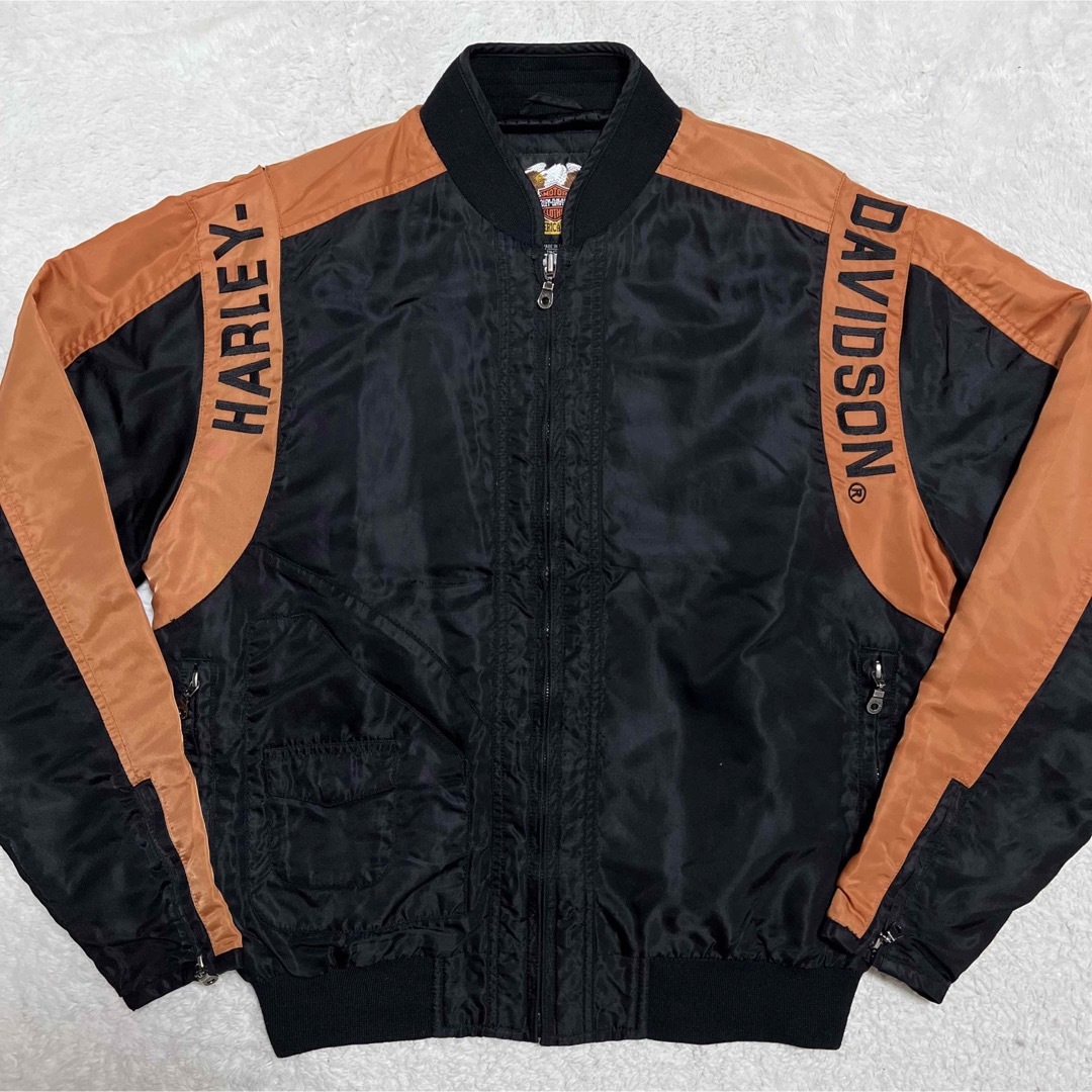 Harley Davidson(ハーレーダビッドソン)のHARLEY-DAVIDSON  ブルゾン ライダースジャケット　メンズML相当 メンズのジャケット/アウター(ライダースジャケット)の商品写真