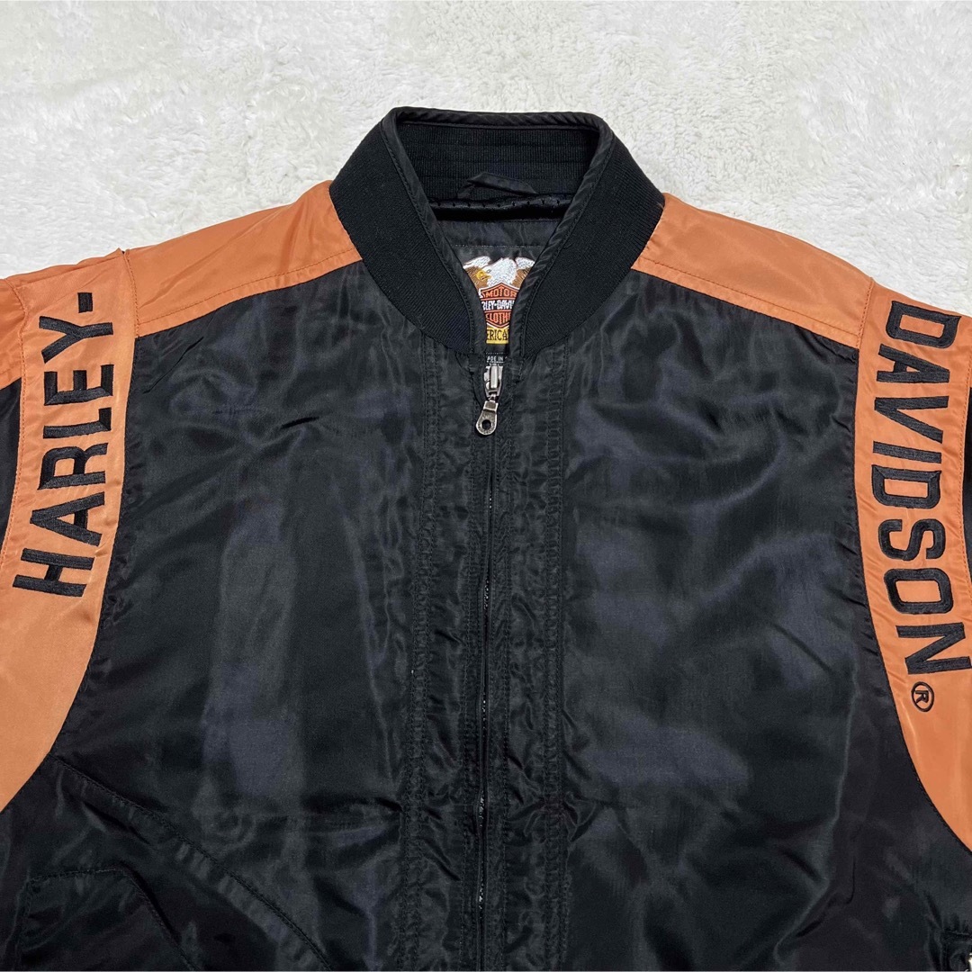 Harley Davidson(ハーレーダビッドソン)のHARLEY-DAVIDSON  ブルゾン ライダースジャケット　メンズML相当 メンズのジャケット/アウター(ライダースジャケット)の商品写真