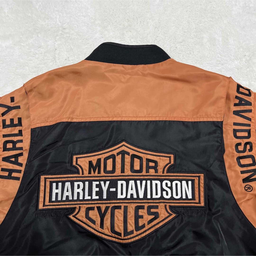 ソースコード HARLEY-DAVIDSON ブルゾン ライダースジャケット　メンズML相当